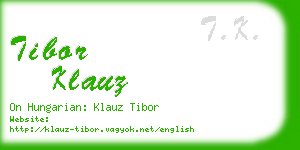 tibor klauz business card